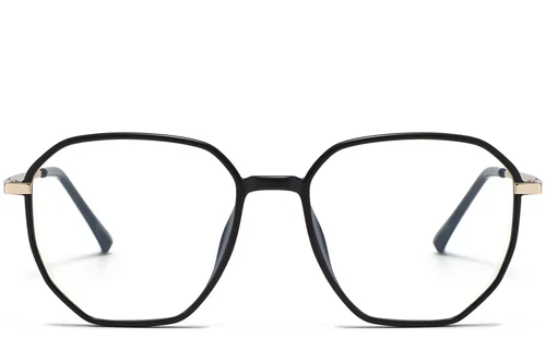 Lunettes géométriques noires TR90 #BS1913-0627
