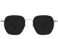 Geometric Grey Titanium Sunglasses #BS1913-0632
