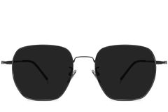 Geometric Black Titanium Sunglasses #BS1913-0635