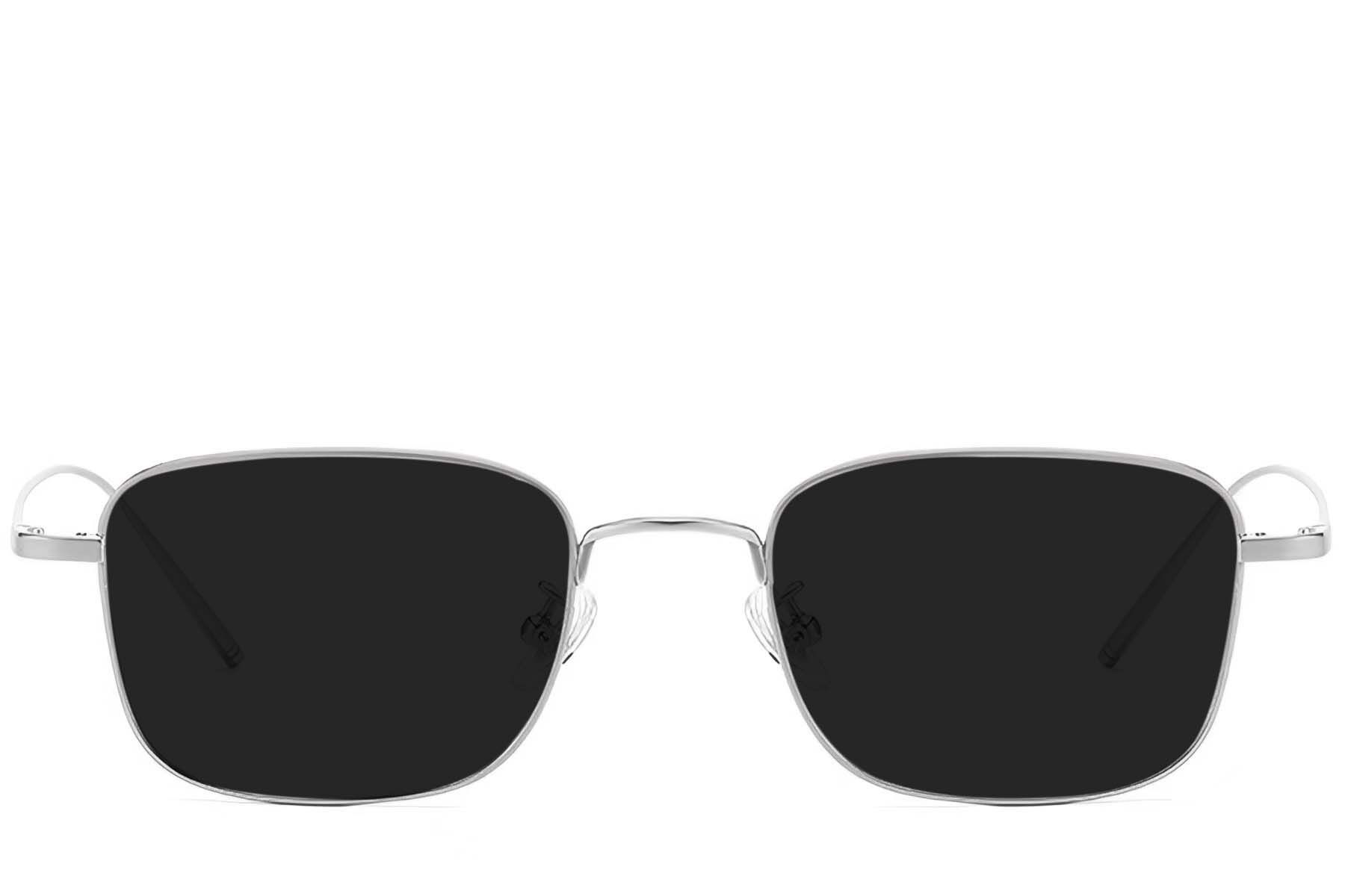 Rectangular Silver Titanium Sunglasses #BS1913-0642
