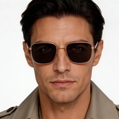 Rectangular Pink Titanium Sunglasses #BS1913-0644