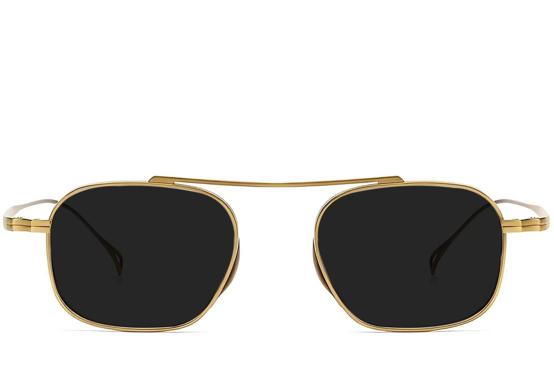 Aviator Golden Titanium Sunglasses #BS1913-0650