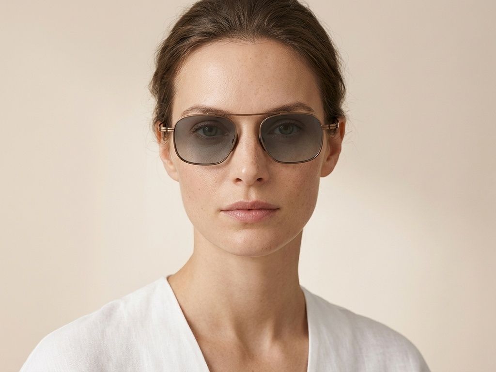Aviator Copper Titanium Sunglasses #BS1913-0652
