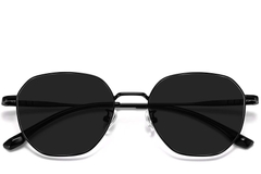 Geometric Black Titanium Sunglasses #BS1913-0653