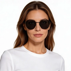 Geometric Black Titanium Sunglasses #BS1913-0653