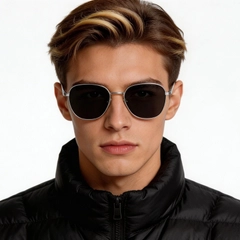 Geometric Silver Titanium Sunglasses #BS1913-0654