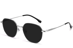 Geometric Black Titanium Sunglasses #BS1913-0655