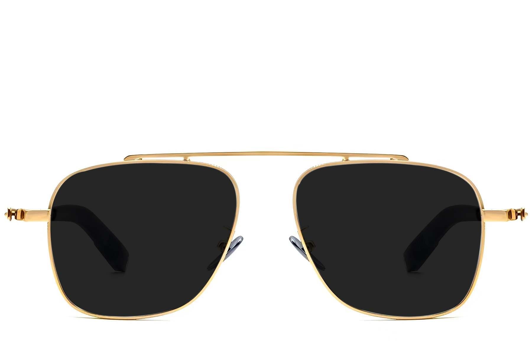 Aviator Golden Titanium Sunglasses #BS1913-0659