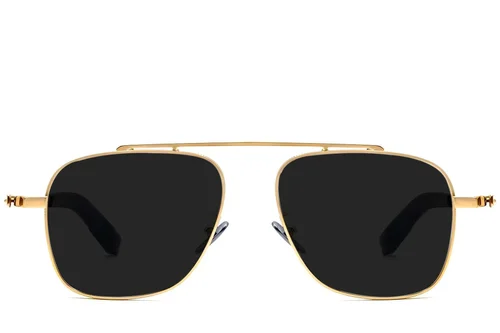 Lunettes de soleil Aviator en titane doré #BS1913-0659