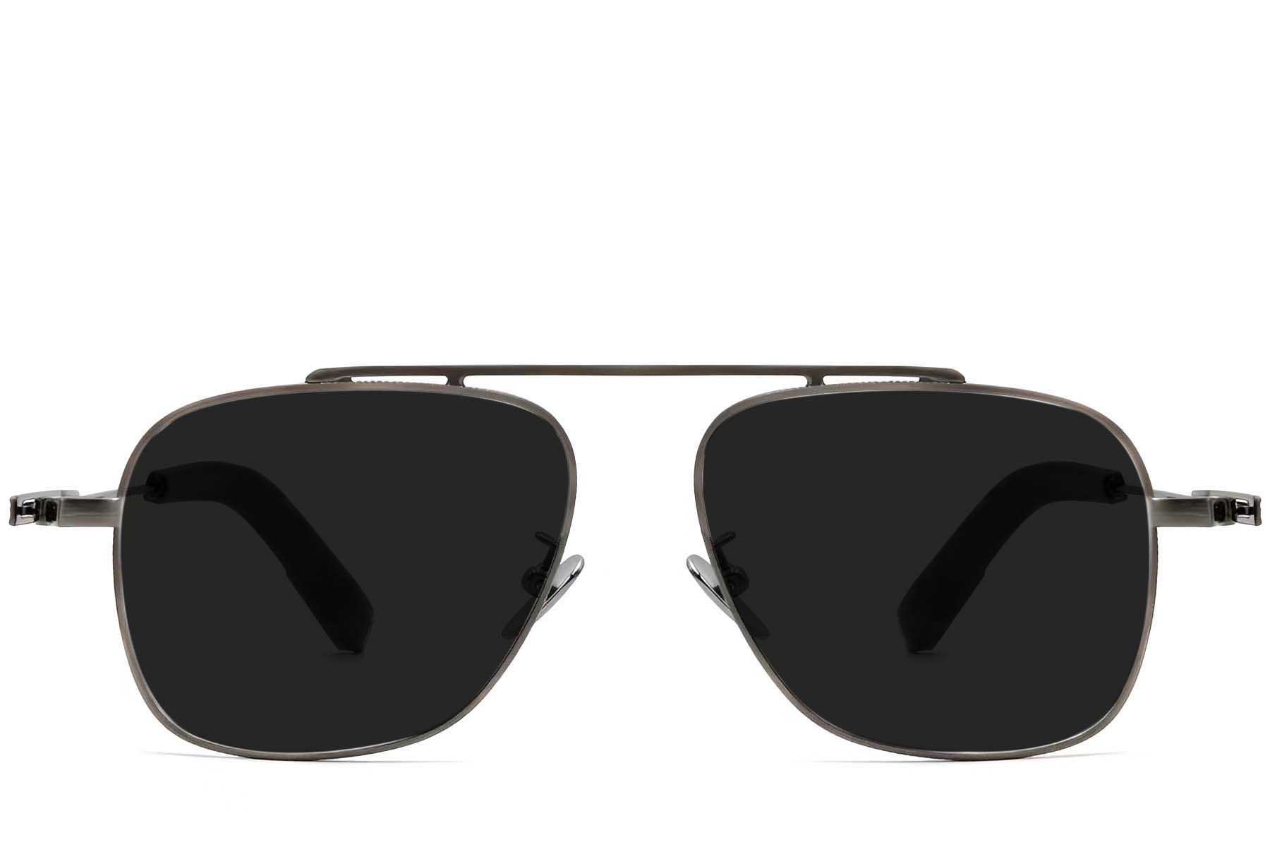Aviator Grey Titanium Sunglasses #BS1913-0661
