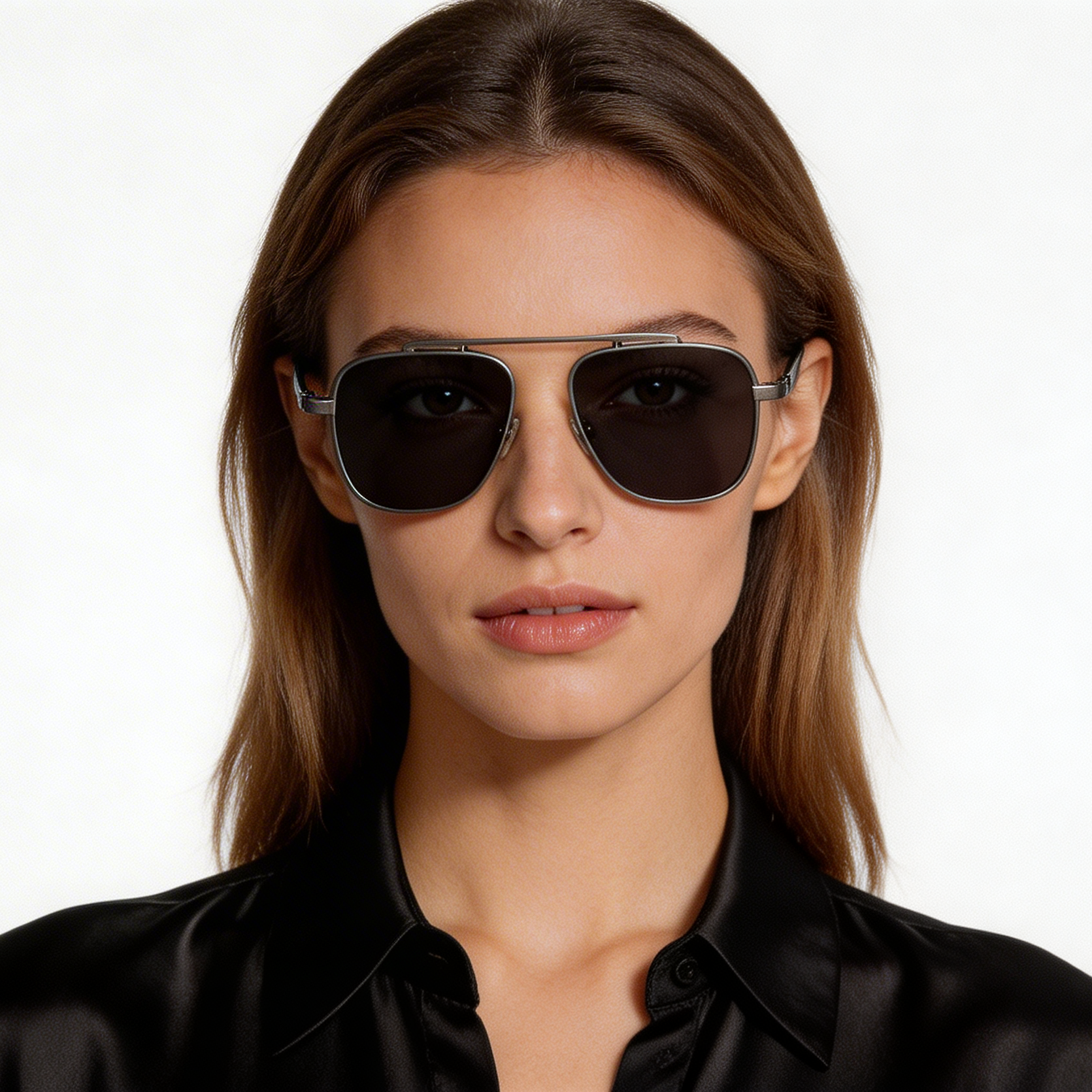 Aviator Grey Titanium Sunglasses #BS1913-0661