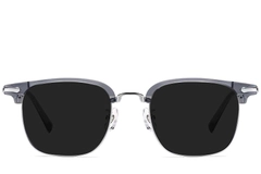 Halfomrande grijze TR90 zonnebril #BS1913-0665