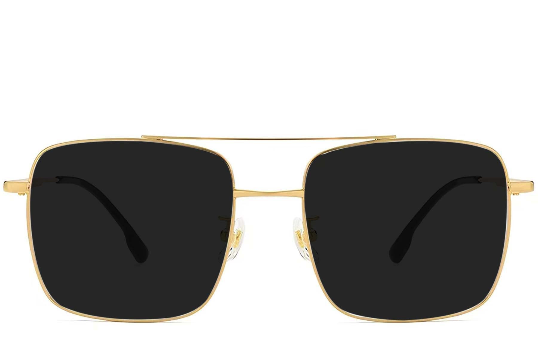 Aviator Golden Titanium Sunglasses #BS1913-0671
