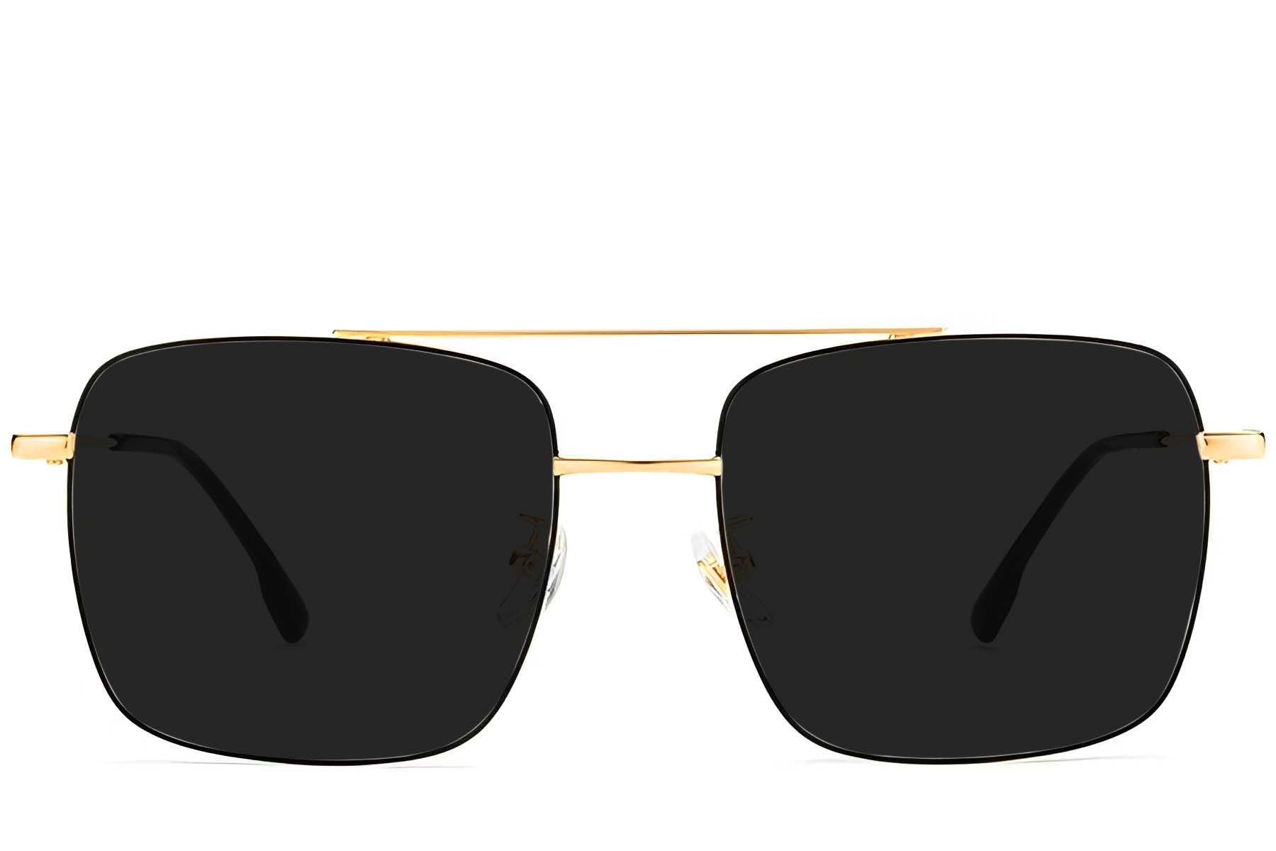 Aviator Black Titanium Sunglasses #BS1913-0672
