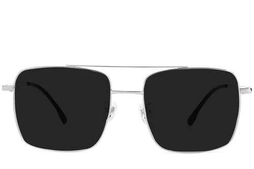 Aviator Silver Titanium Sunglasses #BS1913-0674