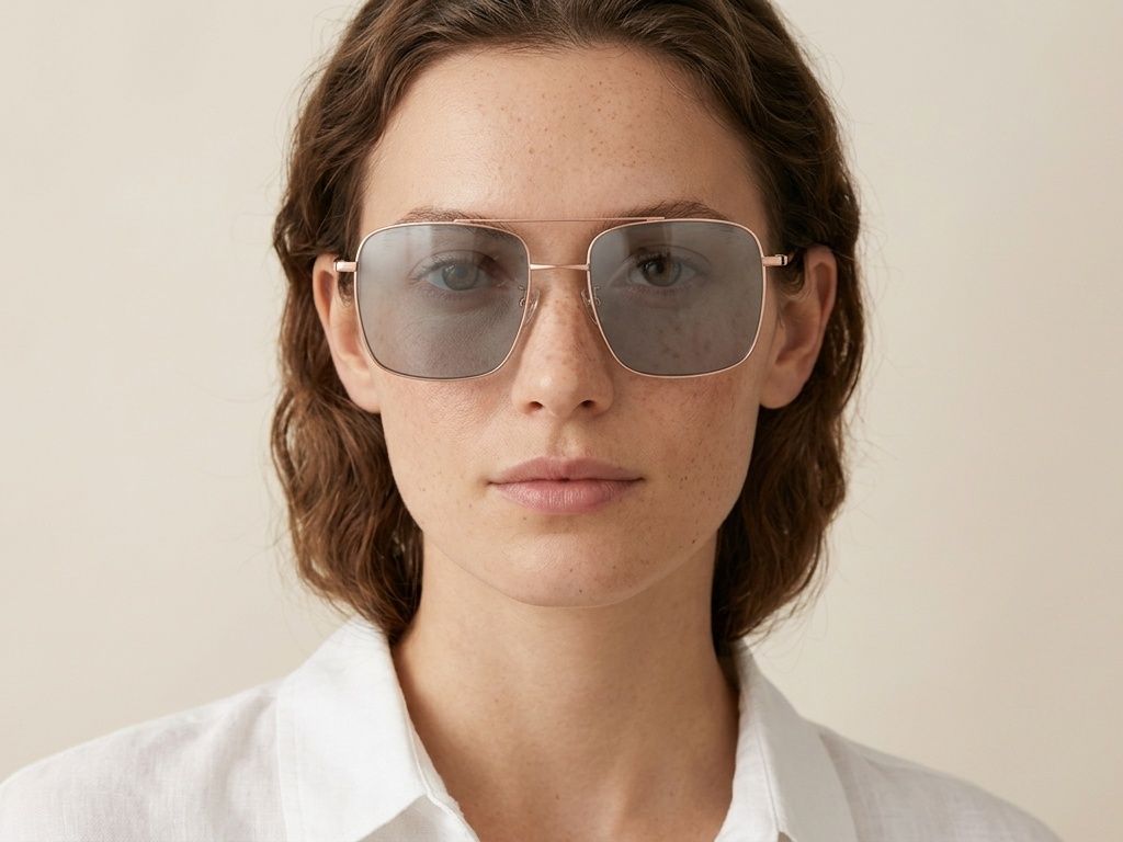Aviator Pink Titanium Sunglasses #BS1913-0676