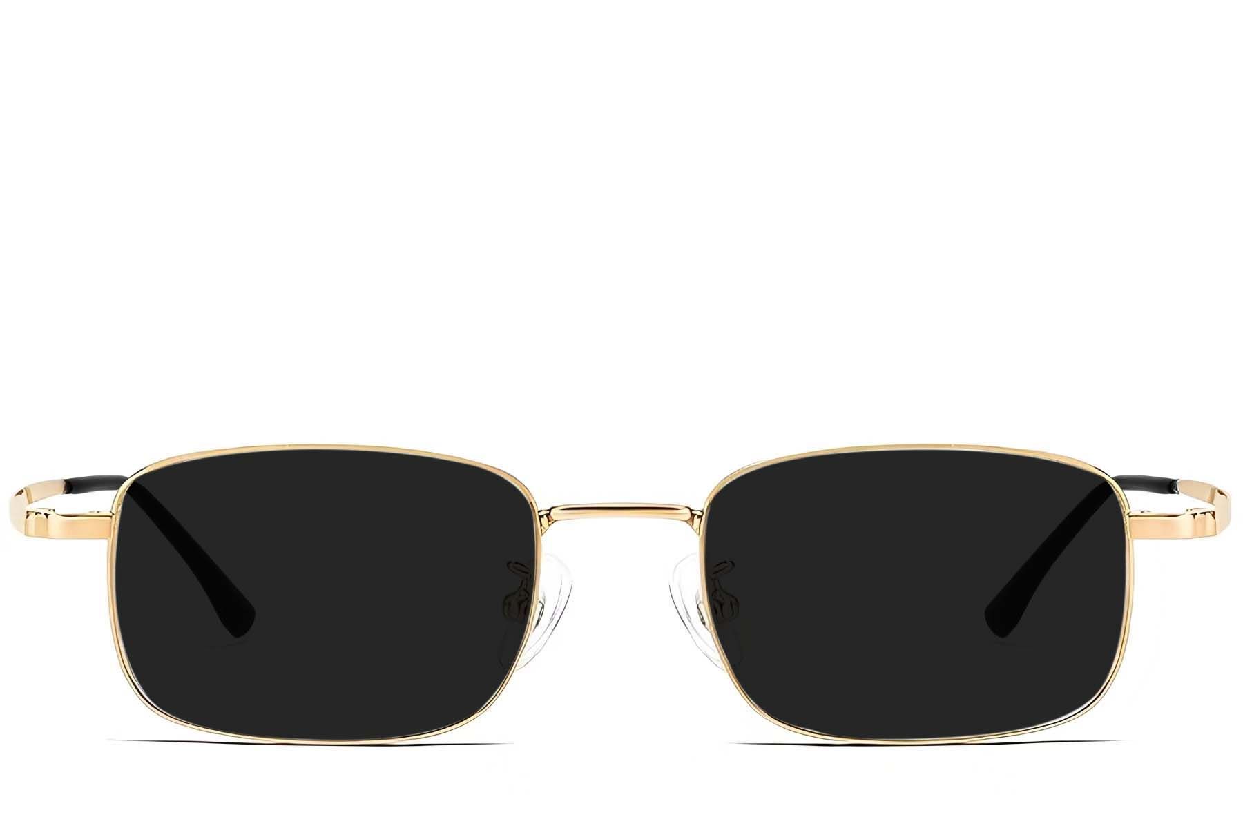 Rectangular Golden Titanium Sunglasses #BS1913-0678
