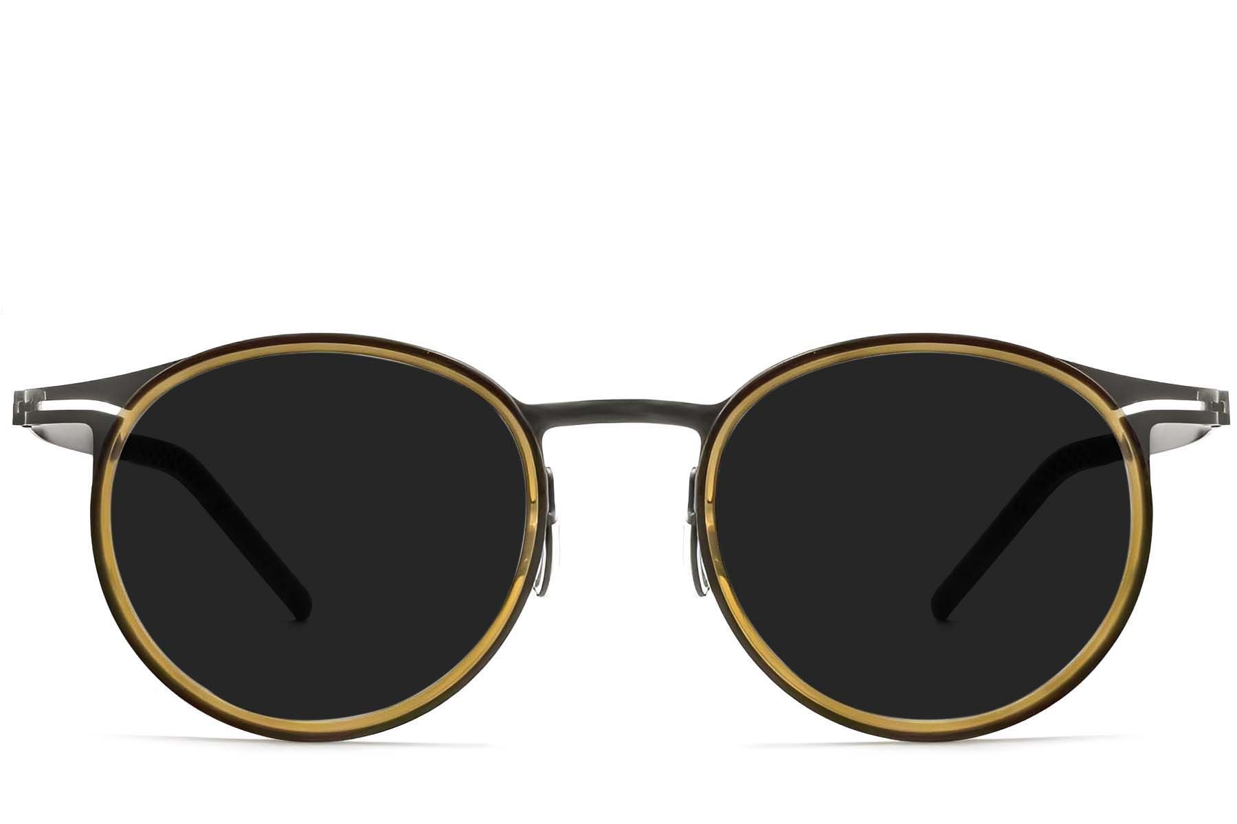 Oval Green Titanium Sunglasses #BS1913-0698