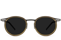 Oval Green Titanium Sunglasses #BS1913-0698