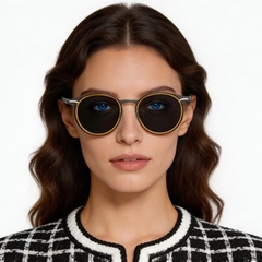 Oval Green Titanium Sunglasses #BS1913-0698