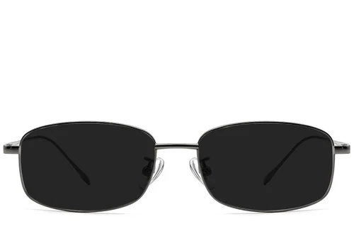 Rectangular Grey Titanium Sunglasses #BS1913-0715