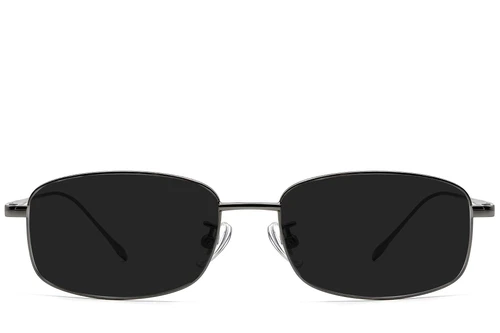 Rectangular Grey Titanium Sunglasses #BS1913-0715