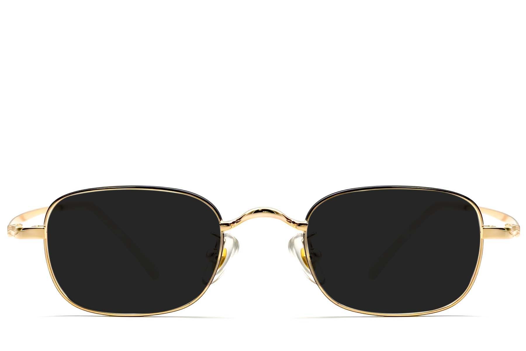 Rectangular Golden Titanium Sunglasses #BS1913-0720