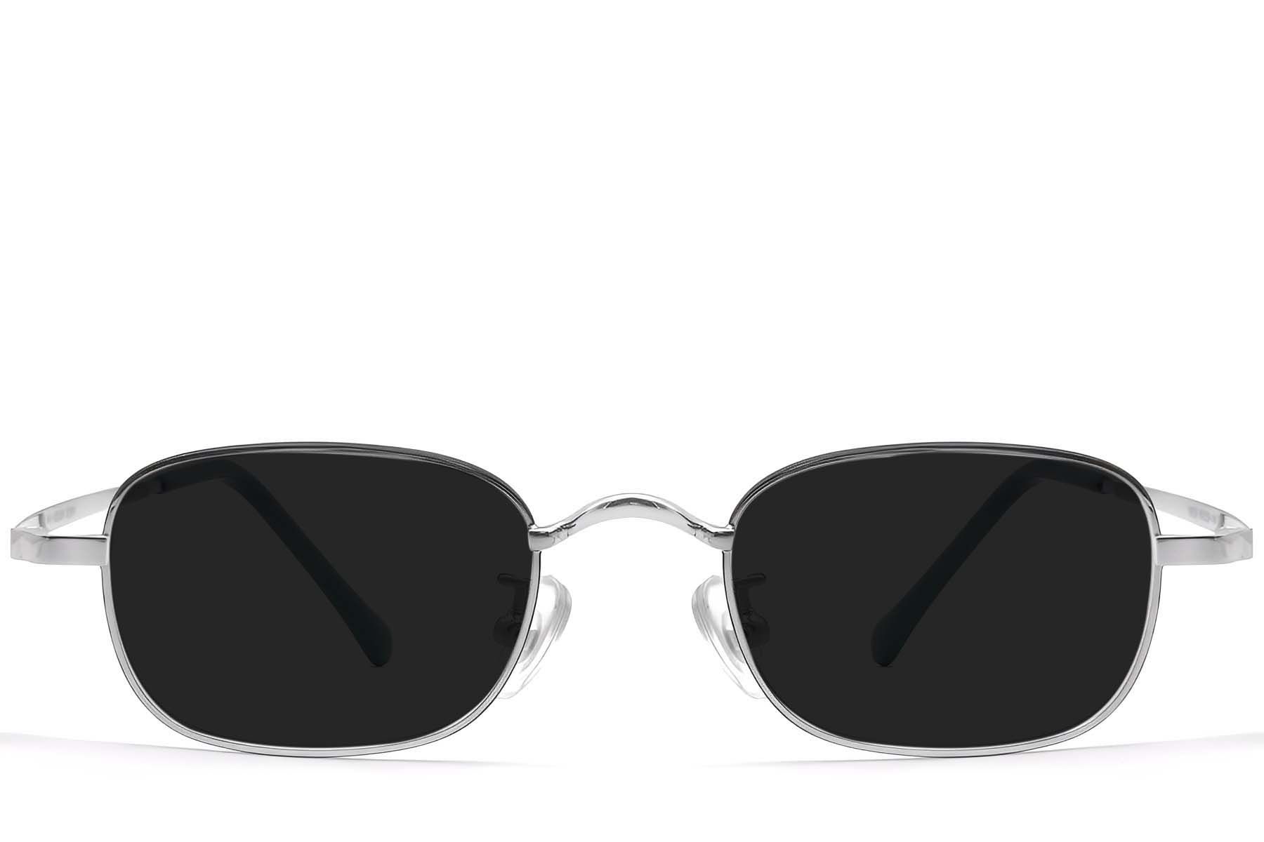 Rectangular Black Titanium Sunglasses #BS1913-0723