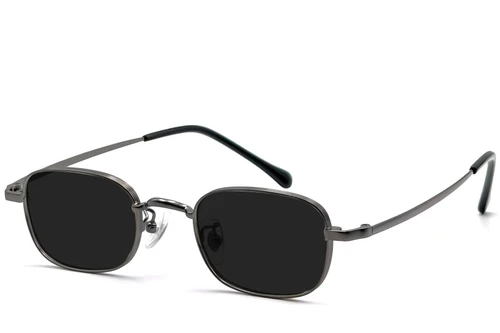 Rectangular Grey Titanium Sunglasses #BS1913-0724