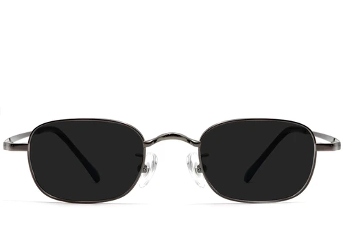 Rectangular Grey Titanium Sunglasses #BS1913-0724