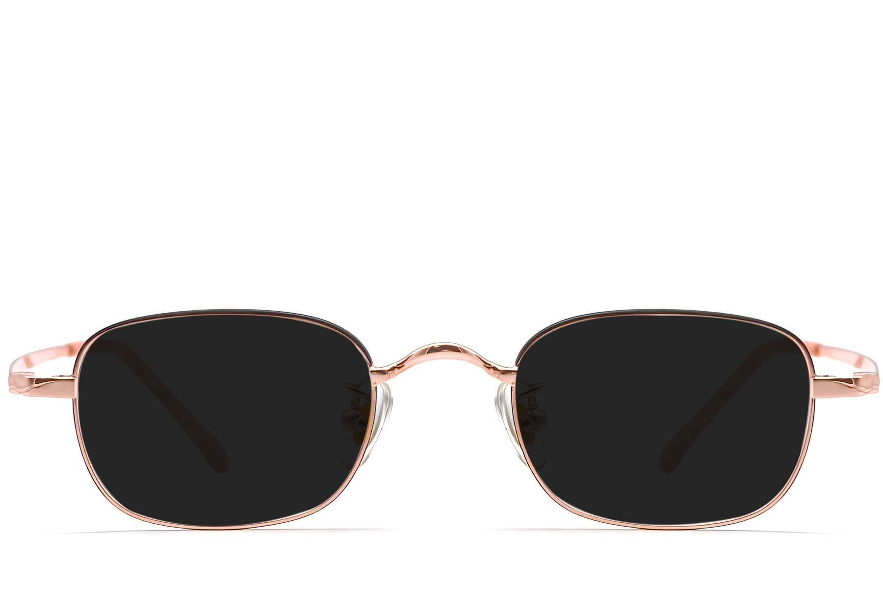 Rectangular Pink Titanium Sunglasses #BS1913-0726