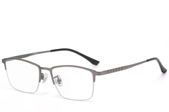 Gafas semi al aire de titanio gris #BS1913-0734