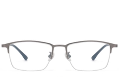 Gafas semi al aire de titanio gris #BS1913-0734