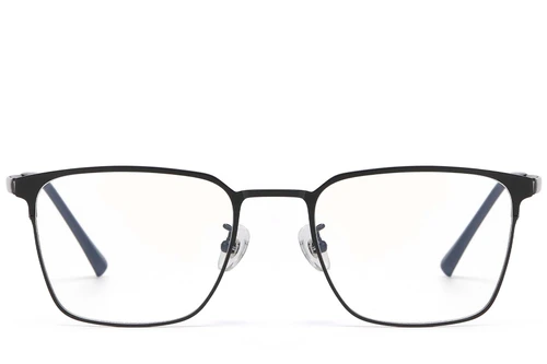Semi-rimless Black Titanium Glasses #BS1913-0736