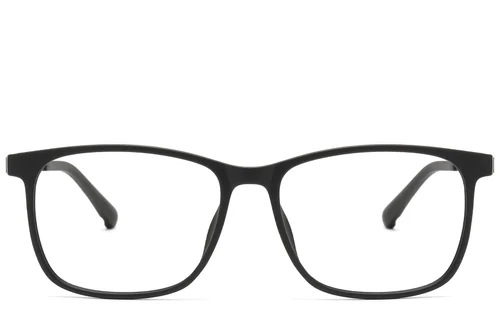 Lunettes rectangulaires noires TR90 #BS1913-0740