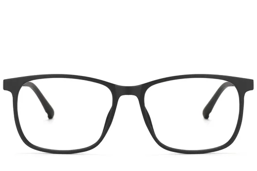 Lunettes rectangulaires noires TR90 #BS1913-0741