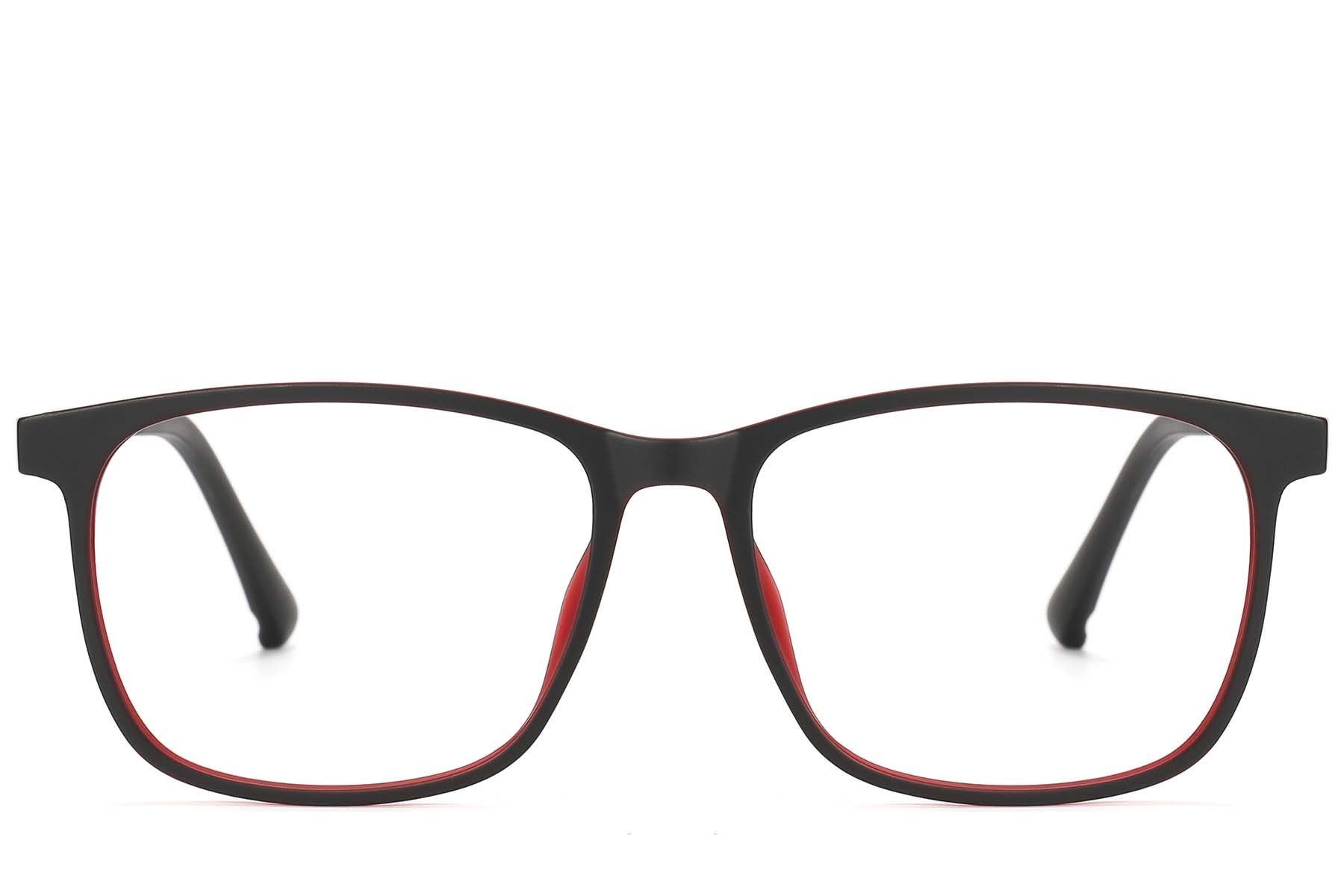 Rectangular Red TR90 Glasses #BS1913-0742