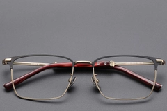 Semi-rimless Golden Titanium Glasses #BS1913-0756