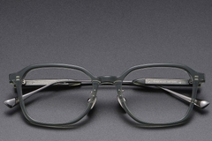 Rectangular Green Acetate Glasses #BS1913-0764