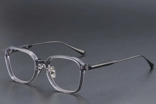 Lunettes rectangulaires en acétate gris #BS1913-0765