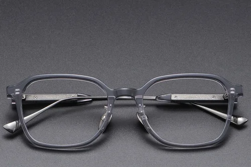 Lunettes rectangulaires en acétate gris #BS1913-0765