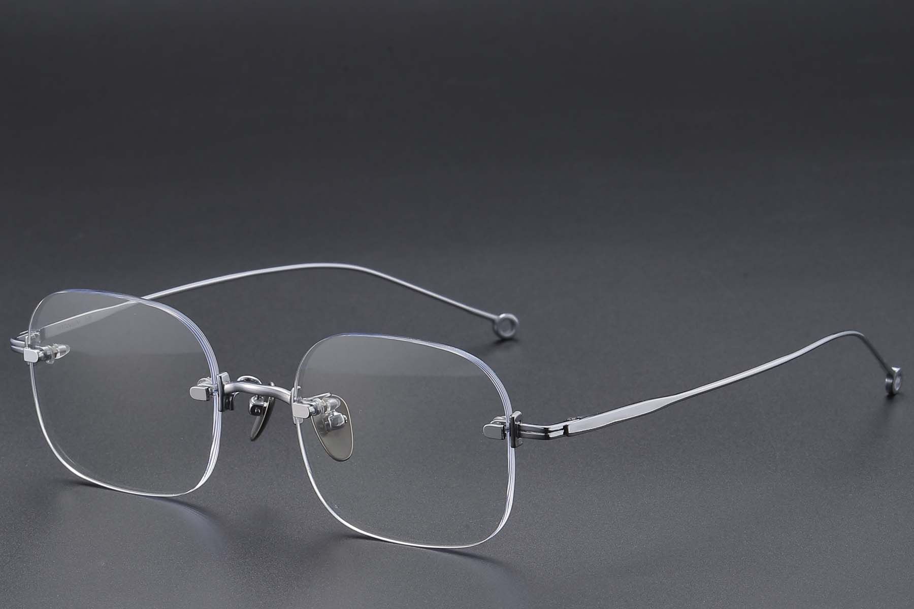 Invisible Silver Titanium Glasses #BS1913-0767