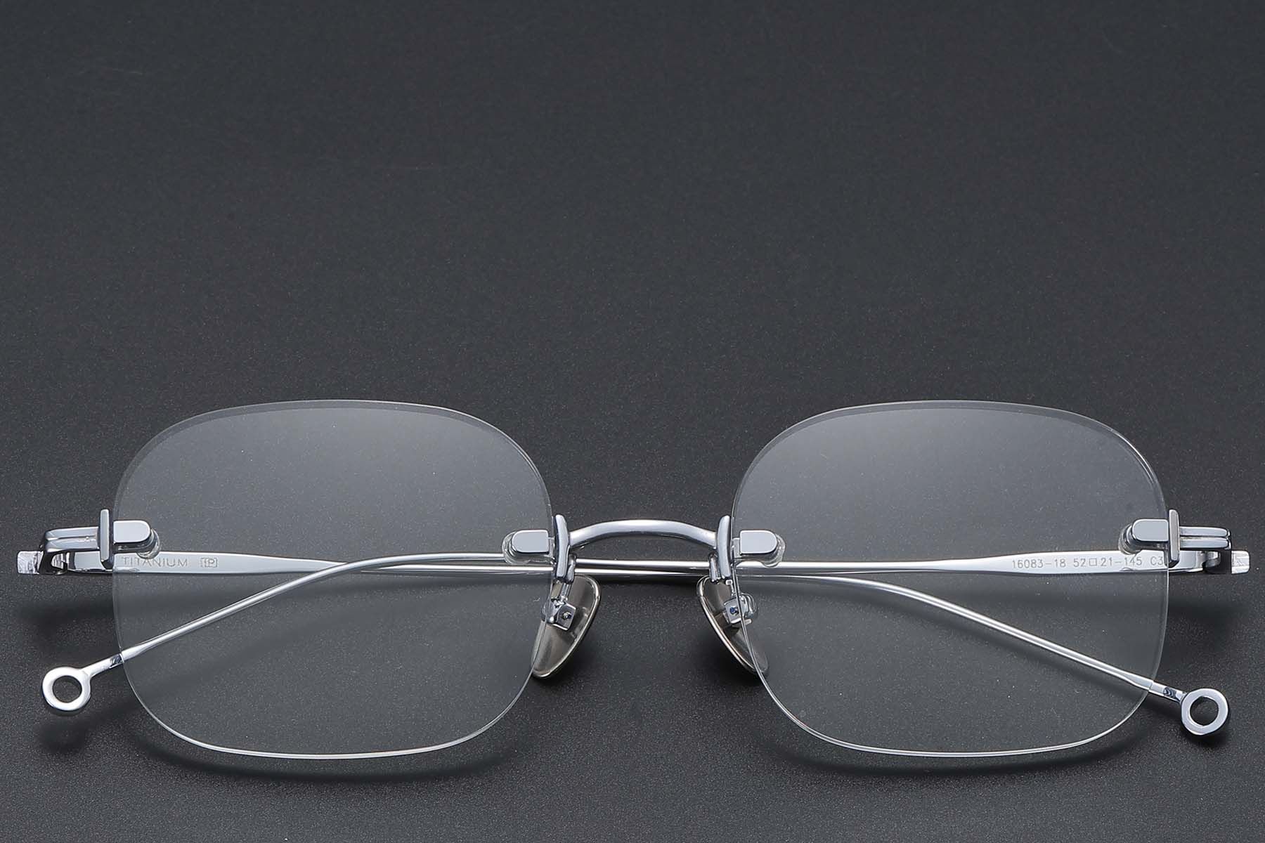 Invisible Silver Titanium Glasses #BS1913-0767