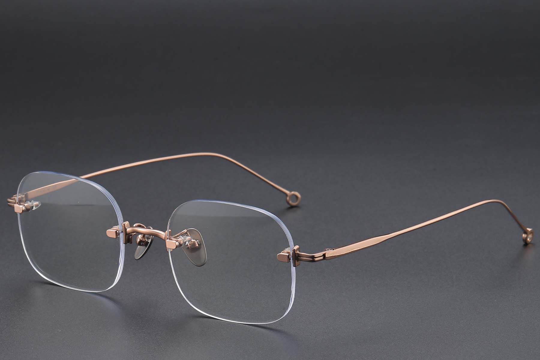 Invisible Pink Titanium Glasses #BS1913-0768