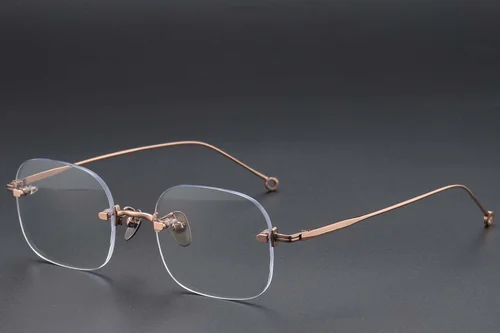 Lunettes invisibles en titane rose #BS1913-0768