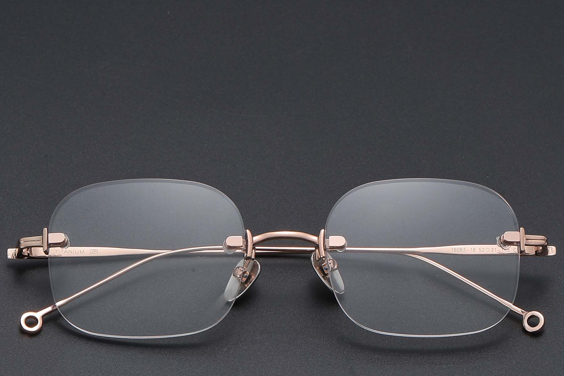 Invisible Pink Titanium Glasses #BS1913-0768