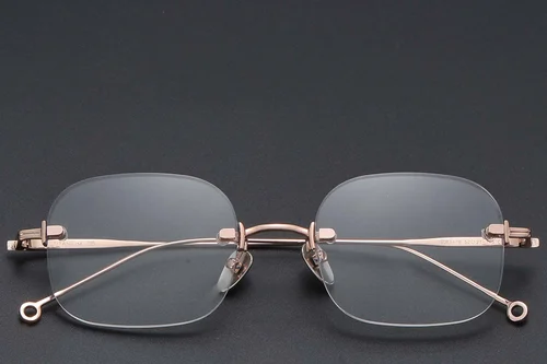 Lunettes invisibles en titane rose #BS1913-0768