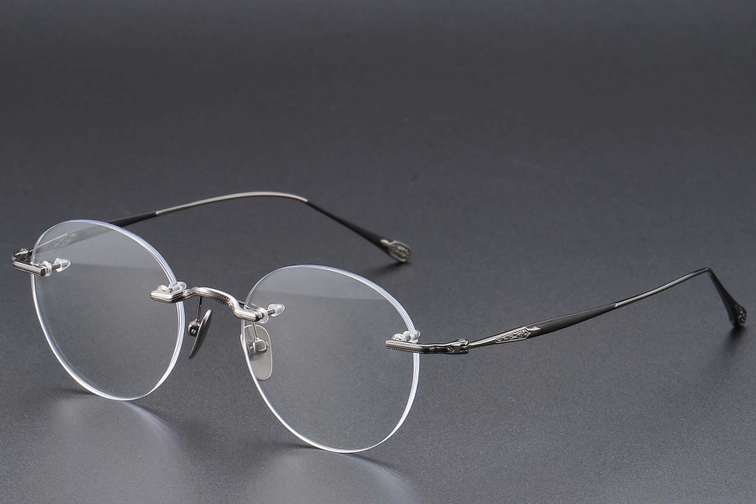 Gafas invisibles de titanio gris #BS1913-0771