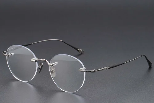 Lunettes invisibles en titane gris #BS1913-0771