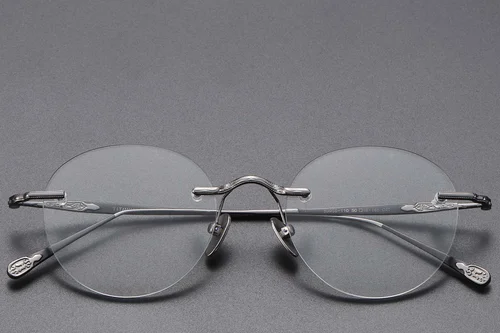 Lunettes invisibles en titane gris #BS1913-0771